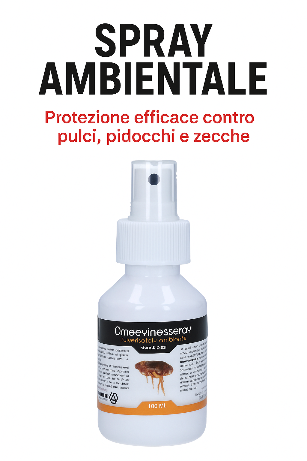 Knock Pest Spray Ambientale – Protezione efficace contro pulci, pidocchi e zecche