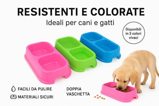 CIOTOLA DOPPIA PER CANI/GATTI