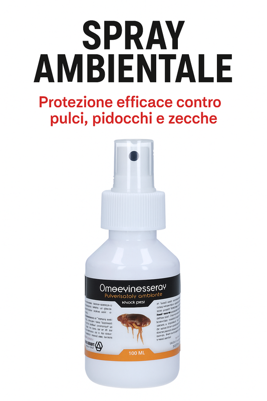 Knock Pest Spray Ambientale – Protezione efficace contro pulci, pidocchi e zecche